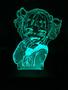Imagem de Luminaria Led 3d, Himiko, Anime, Geek, 16 Cores controle remoto