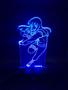 Imagem de Luminaria Led 3d, Hinata, Naruto, Anime, Geek, 16 Cores controle remoto