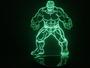 Imagem de Luminária Led 3d Hulk Esmaga Raios Gama Vingadores Avengers