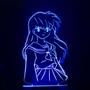 Imagem de Luminaria Led 3d, Kagome, Anime, Geek, 16 Cores controle remoto