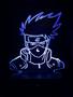 Imagem de Luminaria Led 3d, Kakashi Rosto, Naruto, Anime, Geek, 16 Cores controle remoto