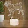 Imagem de Luminária Led 3d  Pug Cachorro  Abajur Presente Criativo Decoração