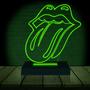 Imagem de Luminária Led 3d  Rolling Stones Banda Rock  Abajur