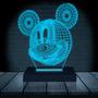 Imagem de Luminária Led Abajur  3D  Mickey Disney