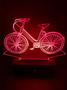 Imagem de Luminária Led, Bicicleta, Bike, Ciclista, 16 Cores+controle, Abajur, Decoração