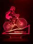 Imagem de Luminária Led, Bike, Bicicleta, Ciclismo, Ciclista, Decoração, Esporte, 16 cores, Presente