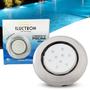 Imagem de Luminária LED de Piscina 9W Corpo transparente 12V 125mm encaixe de 3/4 Branco Frio 6500K