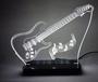 Imagem de Luminária Led em Acrílico  Decorativa de Mesa Guitarra Elétrica Grande