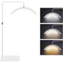 Imagem de Luminária Led Meia Lua Com Suporte 360º 5600k 3 Cores Bivolt