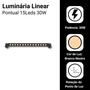 Imagem de Luminária Led Pontual Linear P/ Trilho 15led 30w Bivolt Preto Neutro