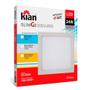 Imagem de Luminaria led sobrepor quadrada slim 24w 6000k kian