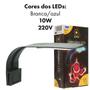 Imagem de Luminaria led soma x5 preta(10w)led branco/azul 220v