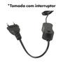 Imagem de Luminaria led soma x5 preta(10w)led branco/vermelho 127v