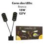 Imagem de Luminaria led soma x7 preta(15w)led branco 127v