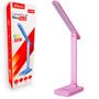 Imagem de Luminaria Led Usb De Mesa Touch Porta Celular Bateria Rosa
