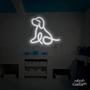 Imagem de luminaria letreiro Neon Led Dog Sentado 100x100 luminoso decoração p/ selfie