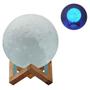 Imagem de Luminaria Lua Cheia 3D Abajur Touch RGB Decoracao USB LED LUA