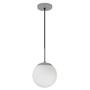 Imagem de Luminária Lustre Jabuticaba Globo Vidro Quarto Prata 20cm