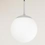 Imagem de Luminária Lustre Jabuticaba Globo Vidro Quarto Prata 20cm