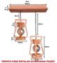 Imagem de Luminária Lustre Pendente 2 Lampião 4 Peças 110/220 V