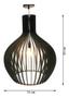 Imagem de Luminaria Lustre Pendente Rustico De Madeira Pear Grande 53x63Cm Ideal