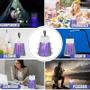 Imagem de Luminaria Mata Mosquito Armadilha Eletrica Repelente Choque Luz Ultravioleta LED Luz UV USB
