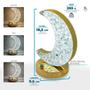 Imagem de Luminária Mesa Cristal Abajur Recarregável Led 3 Cores Touch