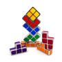 Imagem de Luminária Noturna 3D DIY Tangram com 7 Cores LED - Quebra-Cabeça Empilhável para Crianças e Adolescentes