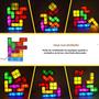 Imagem de Luminária Noturna 3D DIY Tangram com 7 Cores LED - Quebra-Cabeça Empilhável para Crianças e Adolescentes