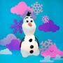 Imagem de Luminária Olaf Frozen com Lâmpada LED - Boneco de Neve Disney Presente Menino Menina Dia Crianças