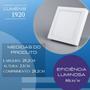 Imagem de Luminária Painel De Teto 24W Sobrepor Quadrada Led 6500K Luz Branca Forro Pvc Gesso Quarto Cozinha Sala Banheiro