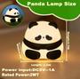 Imagem de Luminária Panda Para Crianças Luz Noturna Dormir Sensor Toque Led