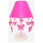 Imagem de Luminária Para Quarto de Bebê Feminino Lustre Teto Infantil Menina Decoração Rosa e Abajur