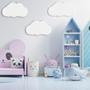 Imagem de Luminária Para Quarto Infantil Nuvem Kit Com 3 Branca Divaloto