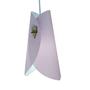 Imagem de Luminária Pendente Com Tecido Rosa E Branco Modelo Envelope