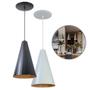 Imagem de Luminária Pendente Cone Com Interior Cobre Com Fiação 110/220v