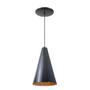 Imagem de Luminária Pendente Cone Com Interior Cobre Com Fiação 110/220v