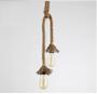Imagem de Luminária Pendente Duplos Design Rustico Corda Bocal E27