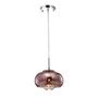 Imagem de Luminaria Pendente Lumier Cristal Legítimo K9 e Vidro Cobre 22cm