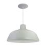 Imagem de Luminária Pendente Retro 34cm Com Interior Branco Brilho Com Fiação 110/220v