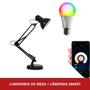 Imagem de Luminaria Pixar Articulada Mesa Garra e Base + Lâmpada Smart