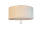 Imagem de Luminária Plafon Com Cristal Cúpula Cru 30X15 2E27 Bivolts