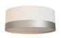Imagem de Luminária Plafon Cúpula Branca Com Detalhe Prata 50X15 3-E27