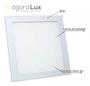 Imagem de Luminária Plafon Led 42w Embutir 40x40 Quadrado Branco Frio 6500 Teto Bivolt 110/220v Painel gesso Led