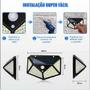 Imagem de Luminaria Solar 100 Leds Sensor Kit 2 Uni Andarela Parede 3 Funçoes Iluminaçao Resistente Rua Casa Segurança