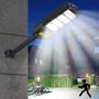 Imagem de Luminaria Solar 600W Holofote Refletor Led Sensor Movimento Presença Iluminaçao Publica Controle Segurança Garagem Estrada Avenida Galpao Potente