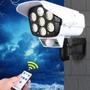 Imagem de Luminaria Solar Camera Falsa Sensor de Proximidade 77 Leds 3 funções