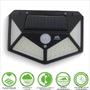 Imagem de Luminária Solar Parede 100led Sensor Presença 3 Funções