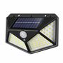 Imagem de Luminária Solar Parede 100led Sensor Presença 3 Funções