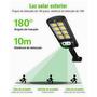 Imagem de Luminária Solar Parede 160 COB Sensor Presença Com 3 Funções